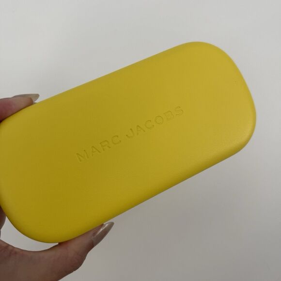 Marc Jacobs Bright Yellow *Case Only* Sunglass Eyeglass Case Travel Designer - Picture 2 of 9